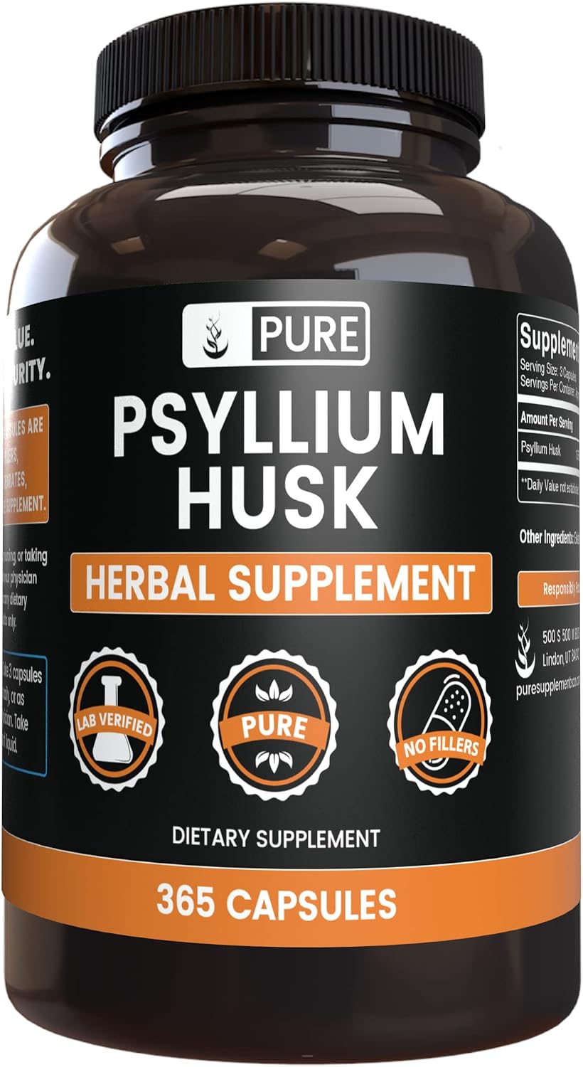 Pure Original Ingredients, Psyllium Husk, 365 Capsules