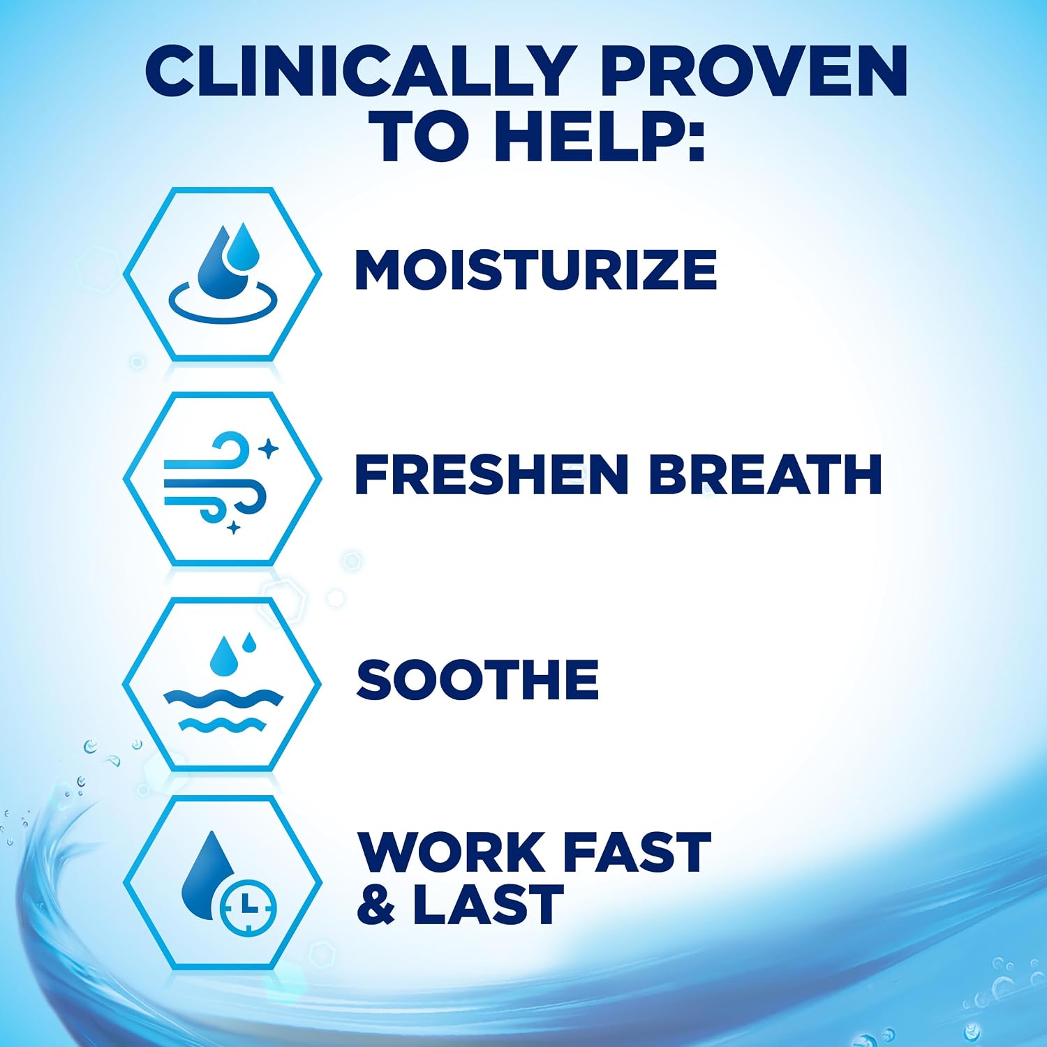 Biotene Oral Rinse Mouthwash for Dry Mouth, 33.8 fl oz | Breath Freshener and Dry Mouth Treatment, Fresh Mint, Alcohol-Free Mouthwash