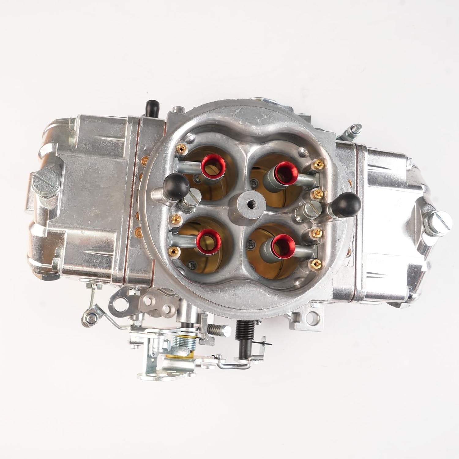 BR-67202 950 CFM Carburetor Race Series Mechanical Secondary Carburetor, Double Pumper 4150 4-Barrel Square Bore No Choke Dual Inlet