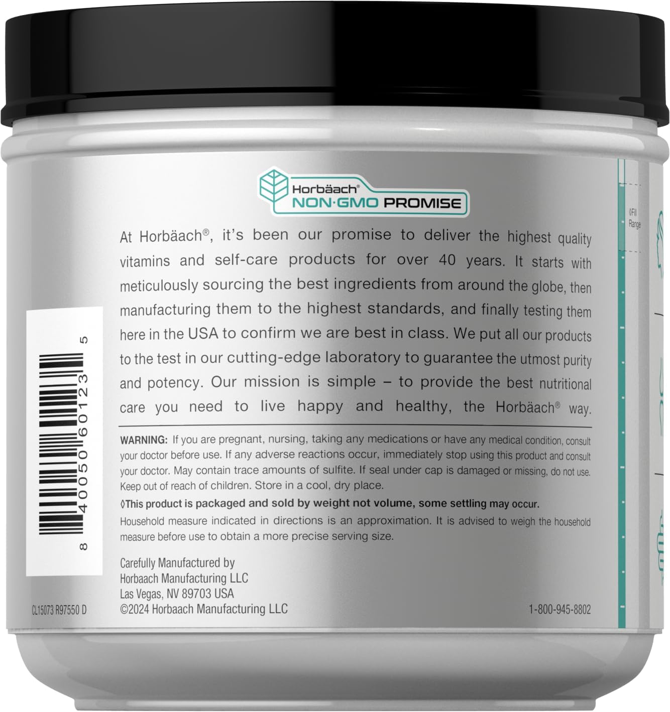 Horbäach Multi Collagen Protein Powder 16 oz | Type I, II, III, V, X