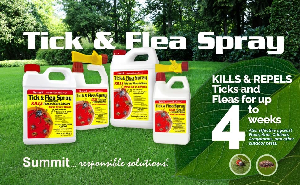 Summit...reponsible Solutions. TICK & FLEA Spray - Concentrate - Quart, Natural