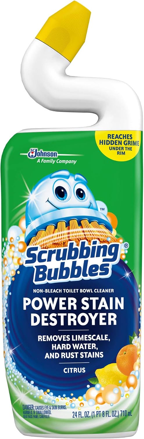 Scrubbing Bubbles Extra Power Toilet Bowl Cleaner, Citrus, 1 Squeeze Bottle, 24 oz