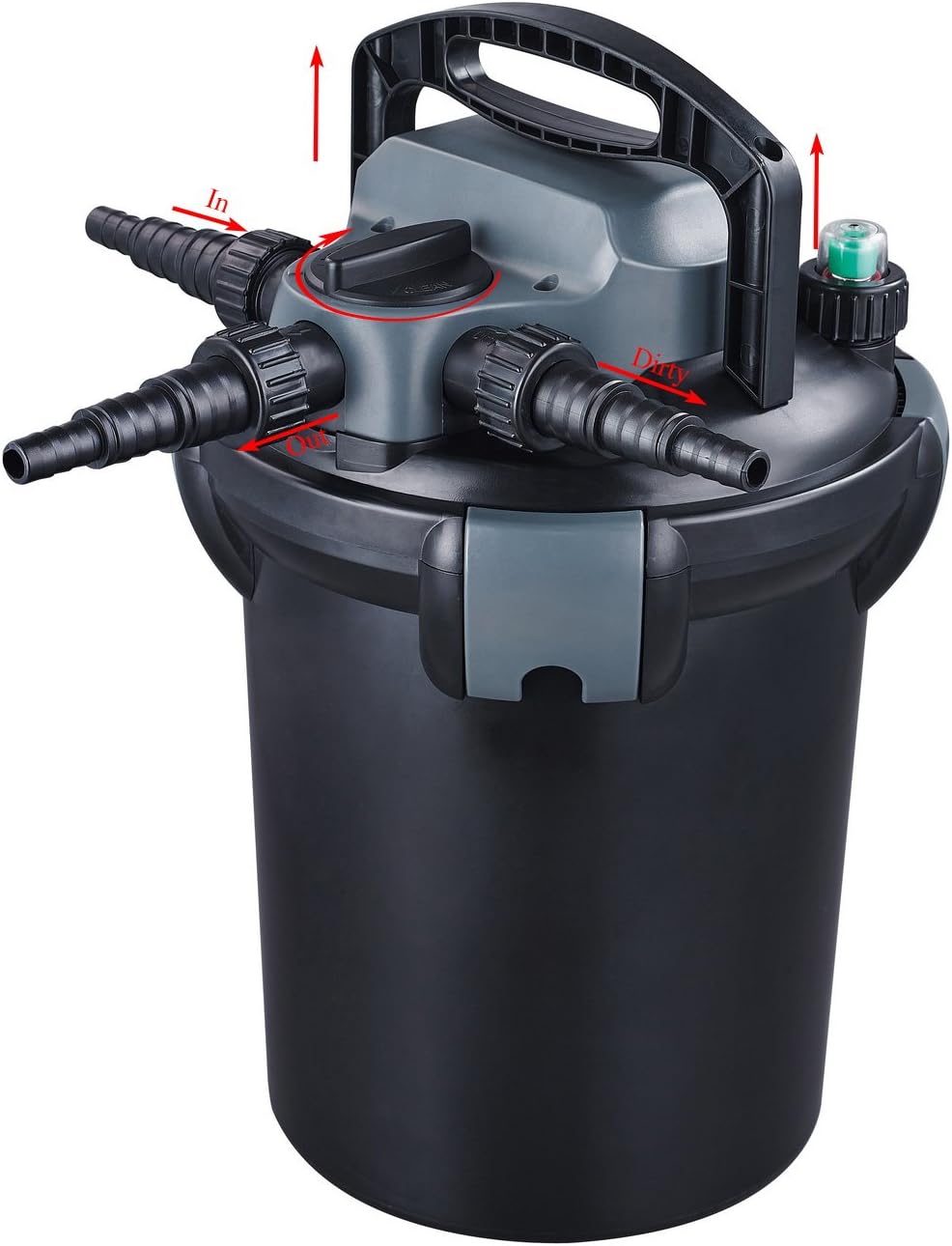 Jebao CBF-4000 Bio Pressurized Filter, 1000 gal | 13-Watt UV