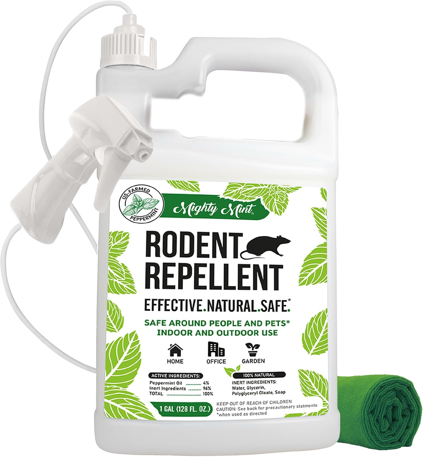 Mighty Mint Peppermint Oil Rodent Repellent Spray, 16 oz