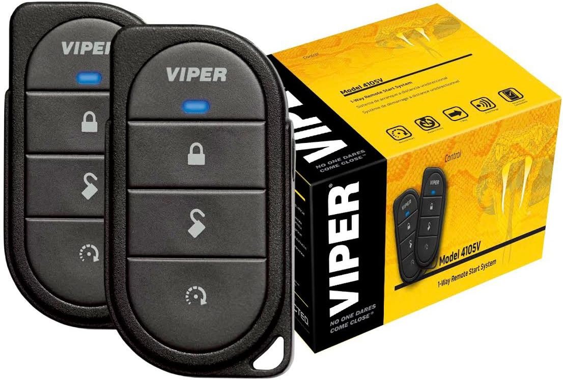 Click & ADD Viper 4105V Remote Car Starter 1-Way Two 4-Button Remotes Keyless New 2017 Model & Directed DB3 XPressKit DEI Databus All Combo
