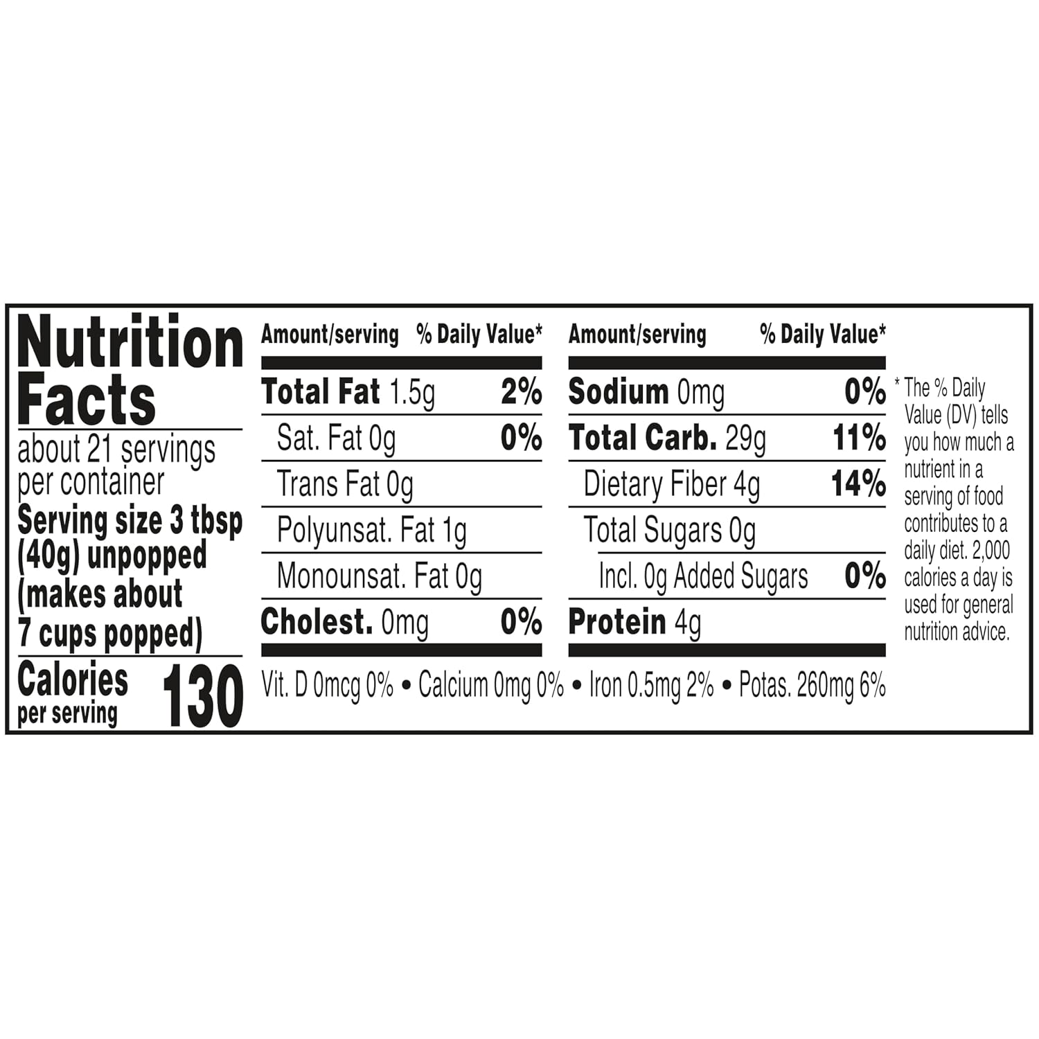 Orville Redenbacher's Popcorn Kernels, White Corn, 30 oz.
