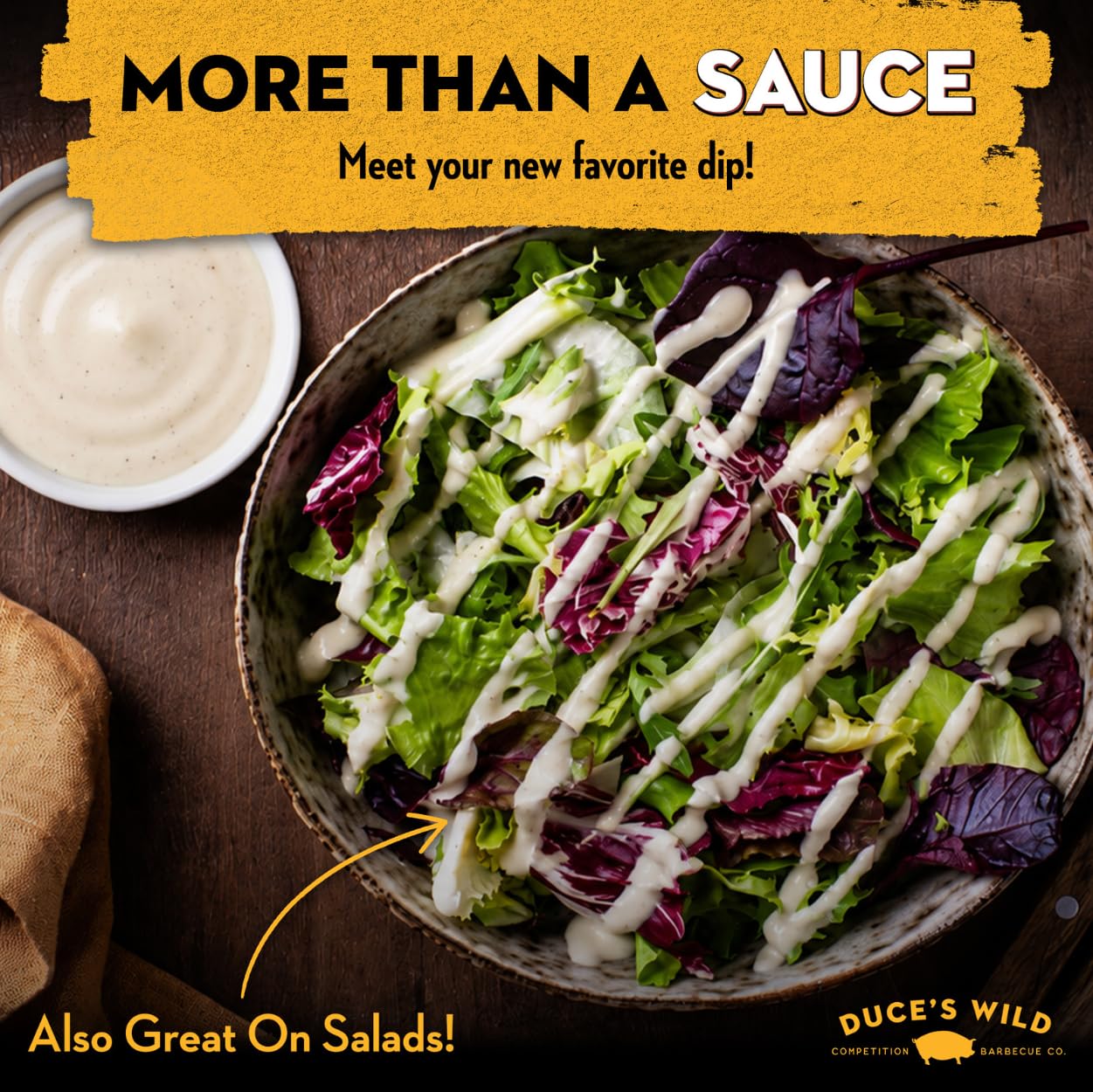 Duce’s Wild Barbecue Alabama White Gold Mayo-Based White Sauce - 18 oz.