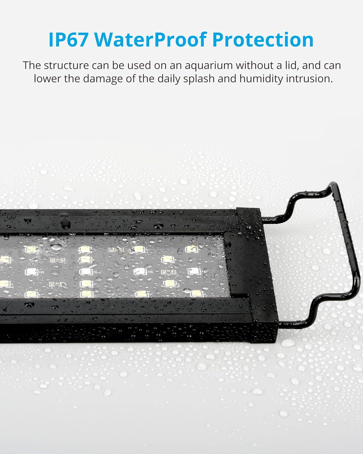 NICREW SkyLED Plus Aquarium Plant Light, Freshwater Fish Tank Light with Ramp Up and Dim Down