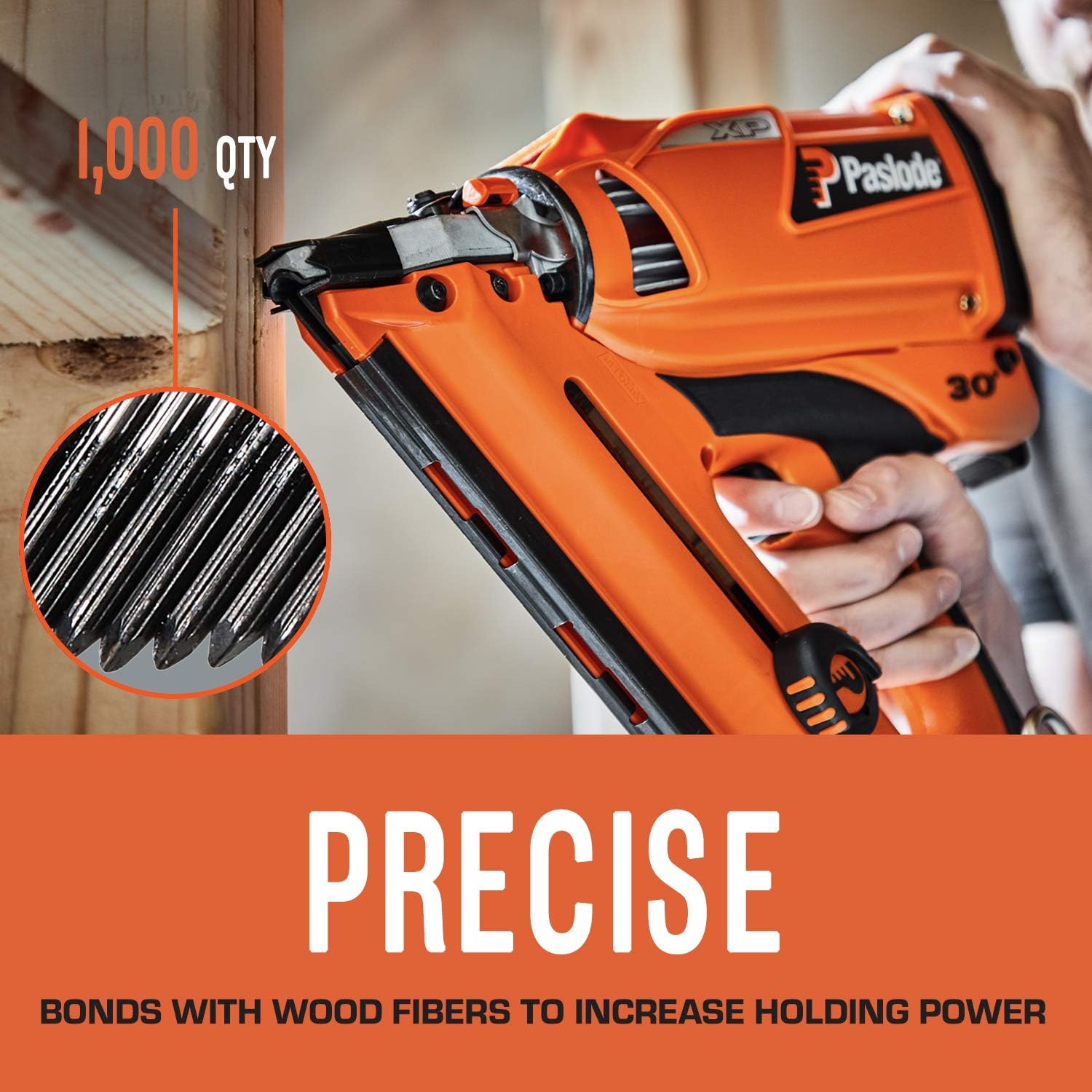 Paslode, Framing Nails and Fuel Pack, 650525, 3 inch x .131 Gauge, Smooth Brite, 1 Fuel Cell and 1,000 Nails