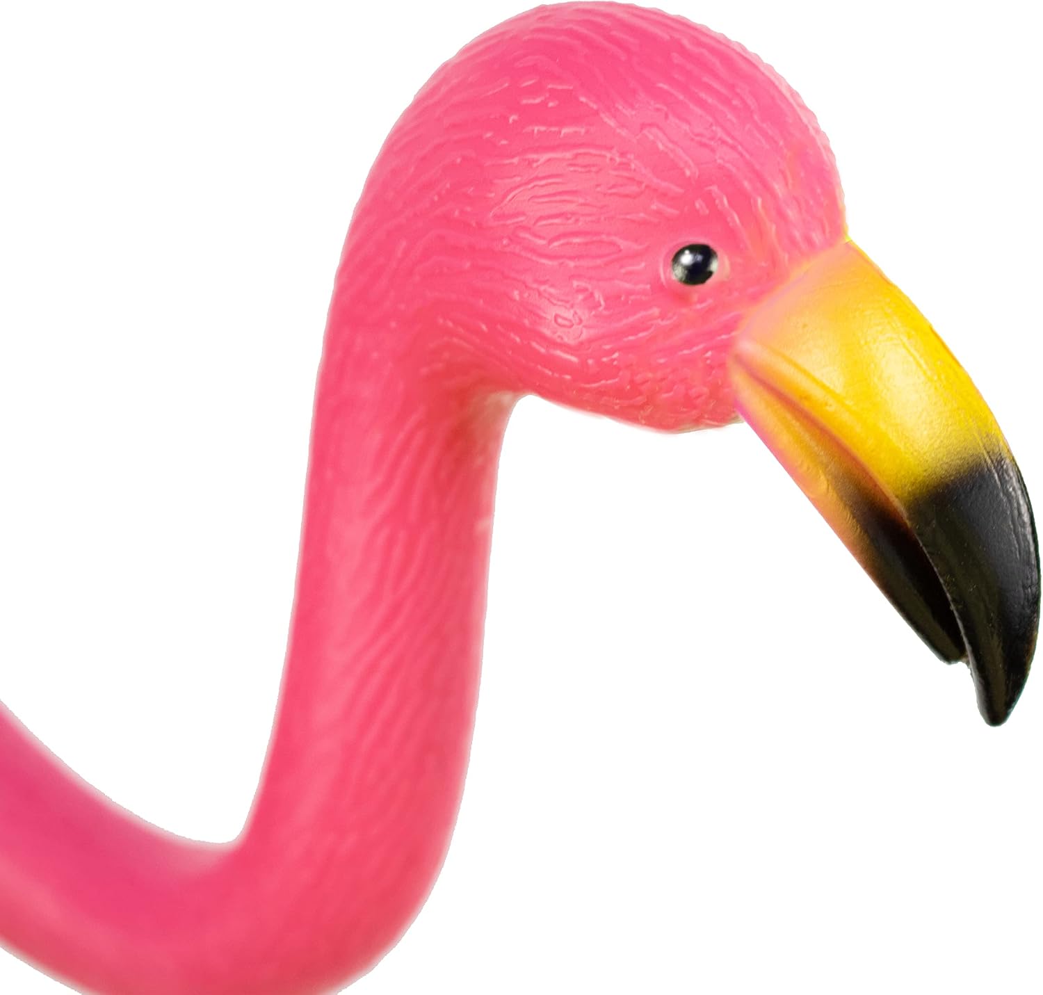 GiftExpress Pink Flamingos Yard Decorations - 2 Pack Small 14" Tall Plastic Flamingo Statue w/Metal Stakes - Lawn Ornaments & Garden Decor for
