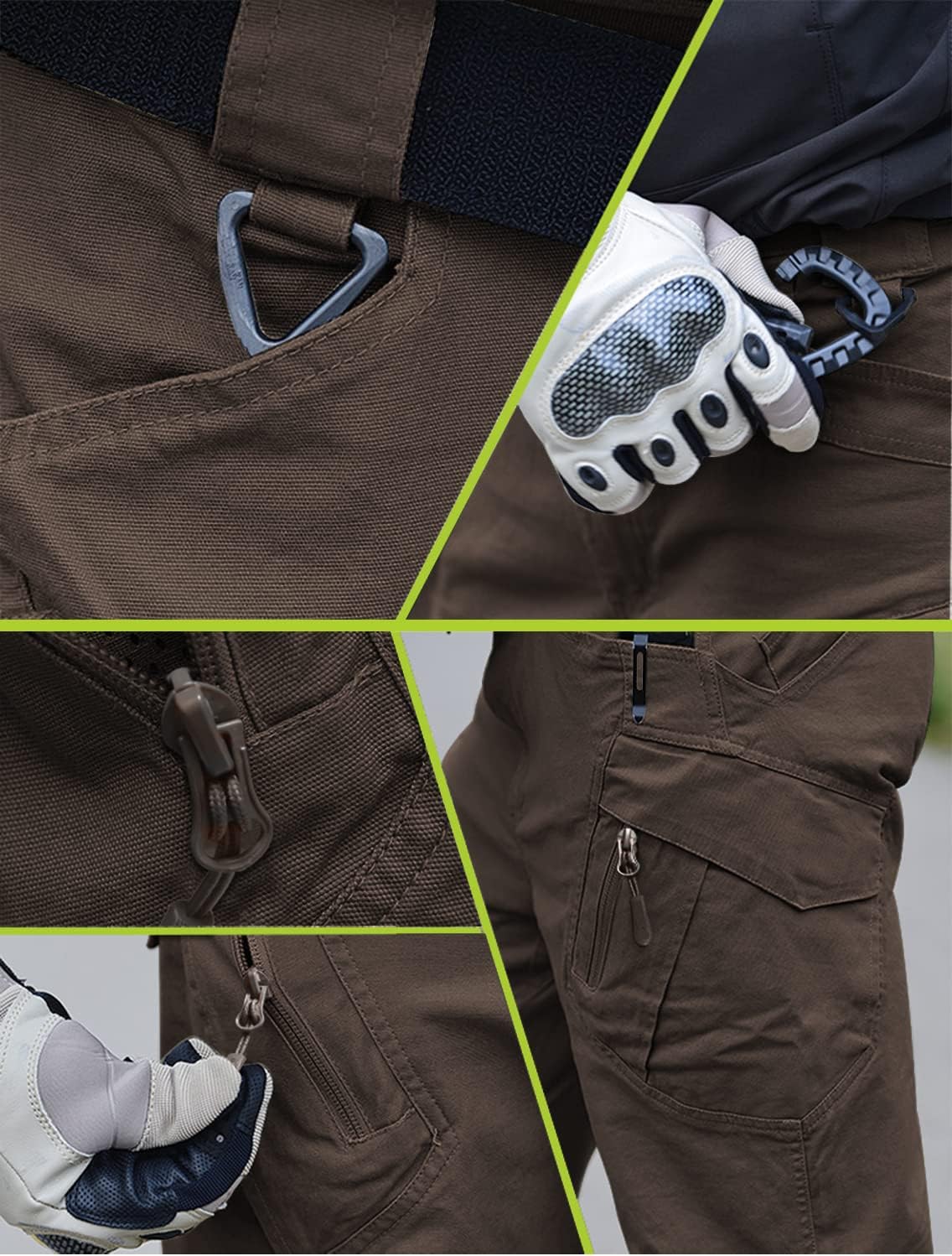 LABEYZON Men's Casual Cargo Work Pants Outdoor Lightweight Military Tactcial Pants for Men with 9 Pockets
