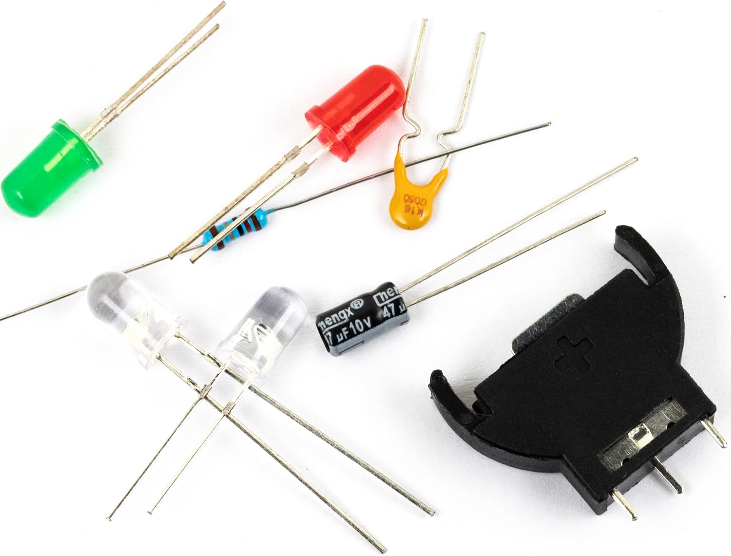 PCB Repair kit for SEGA Dreamcast Controller Ports, Battery Holder, Fuse Capacitor, Resistor, Capacitor (Battery Holder 1pcs)