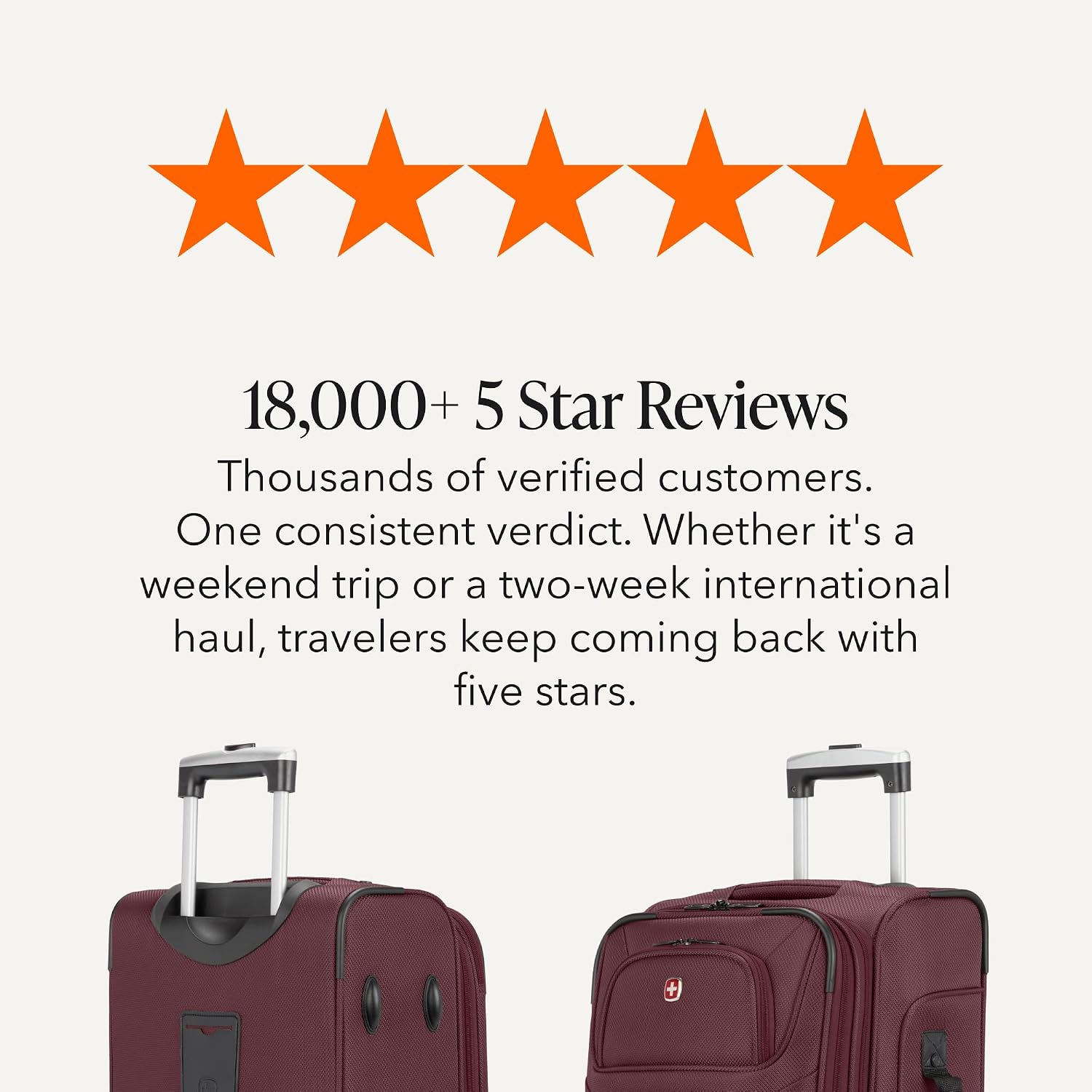 SWISSGEAR Sion Carry-On Spinner Luggage, Softside Expandable, Lightweight Suitcase, Dark Grey, 22.75-Inch