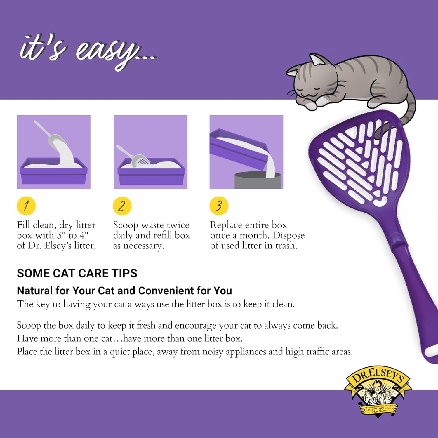 Dr. Elsey's® Clean Tracks Clumping Clay Cat Litter 40 lb. Bag