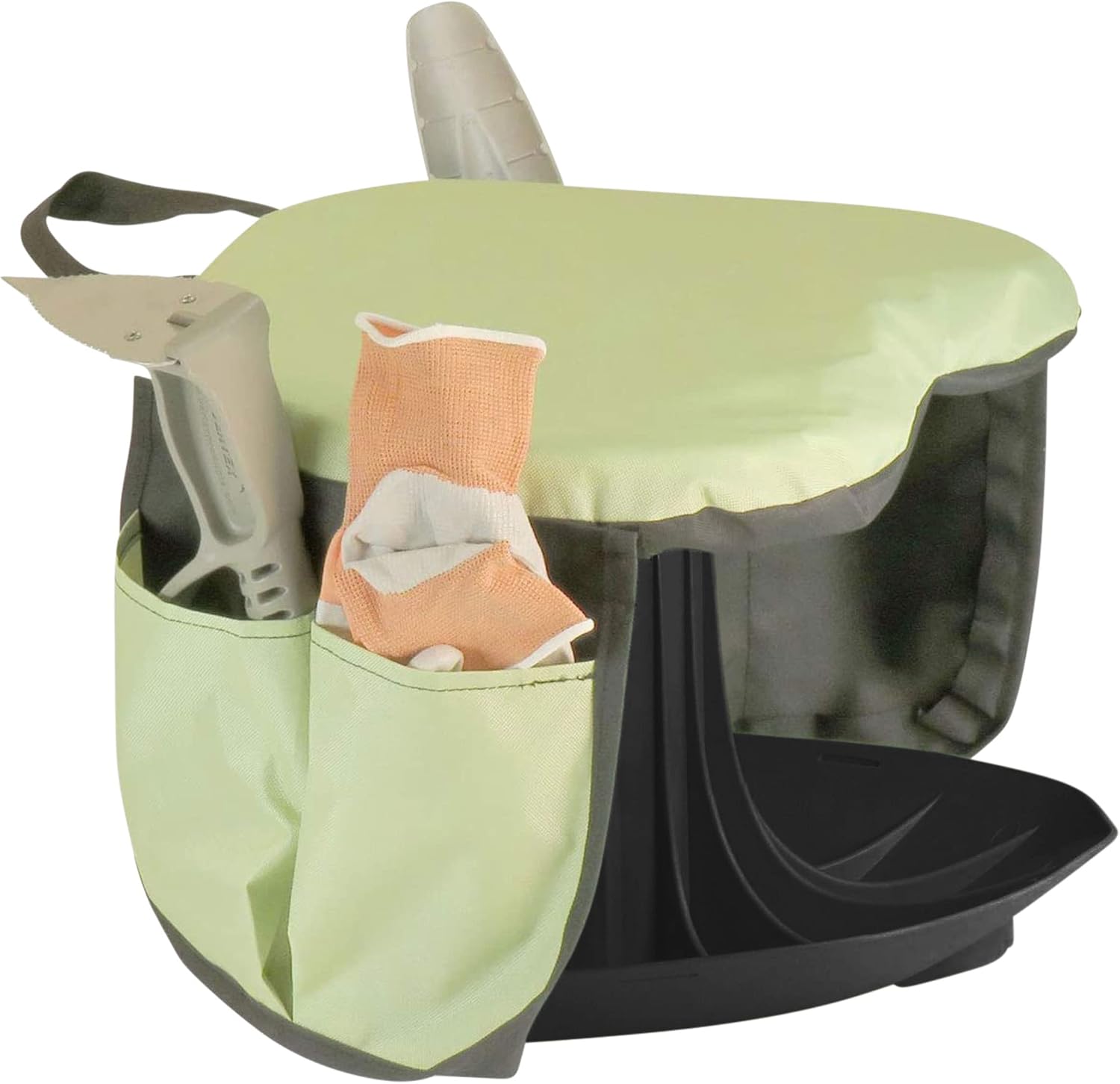 Vertex Premium Garden Rocker with Cushion, Cover and Pockets | Gardeners Work Seat Stool for Weeding Planting Tool | Made in USA | Model GB1227