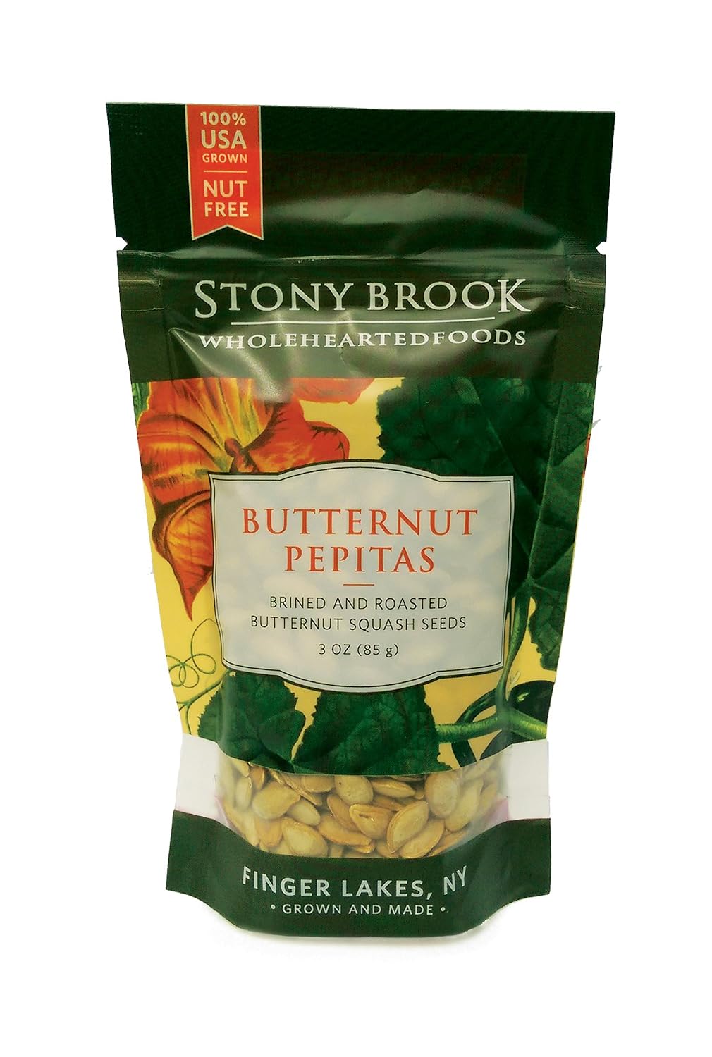 Stony Brook Pepitas, 3 ounce bag (Case of 12) (Maple Pepitas)