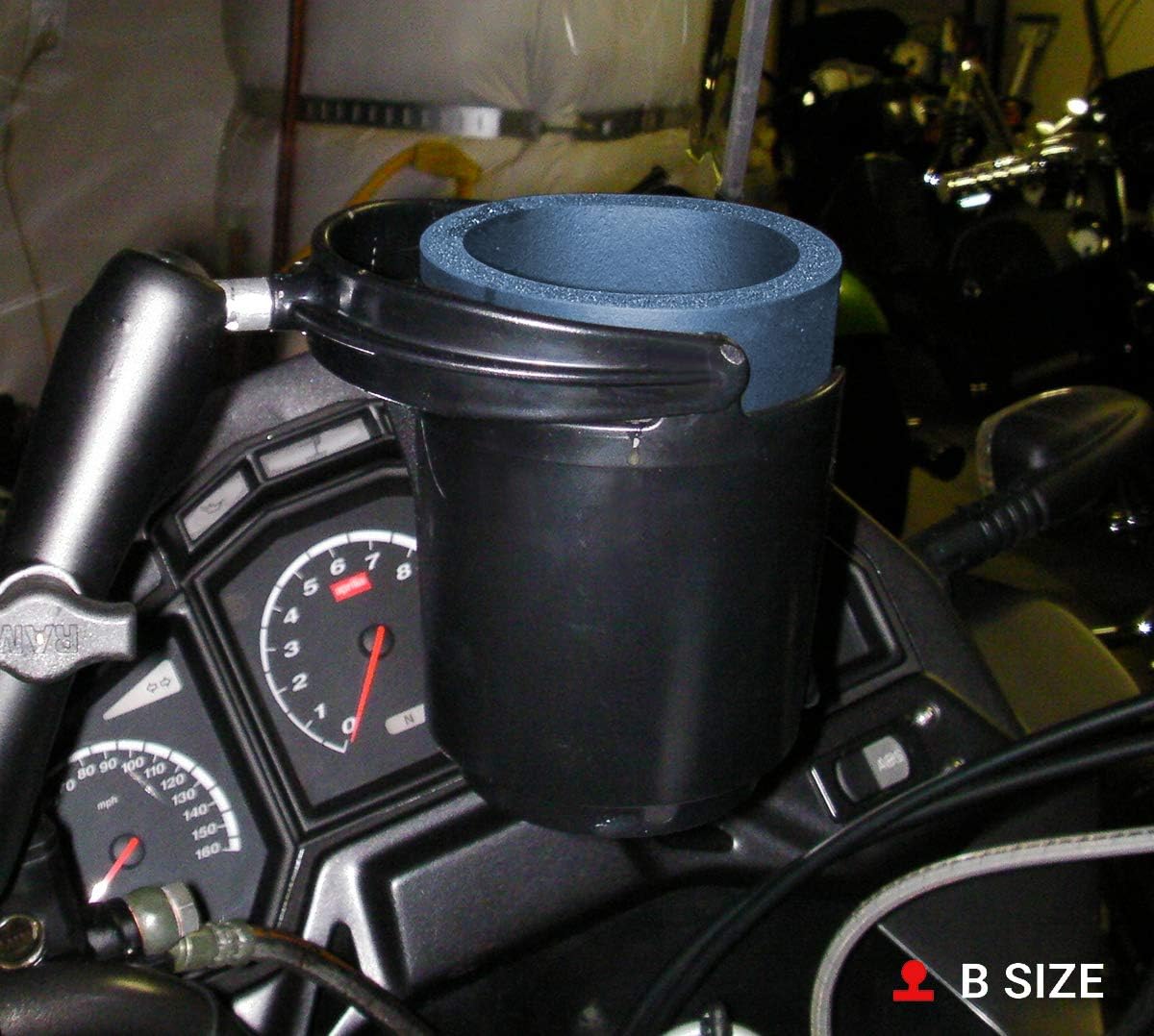 RAM MOUNTS Level Cup Self-Leveling Drink Holder with B Size 1" Ball | Holds cans and small bottles, compatible with RAM Mounts B Size mounting systems