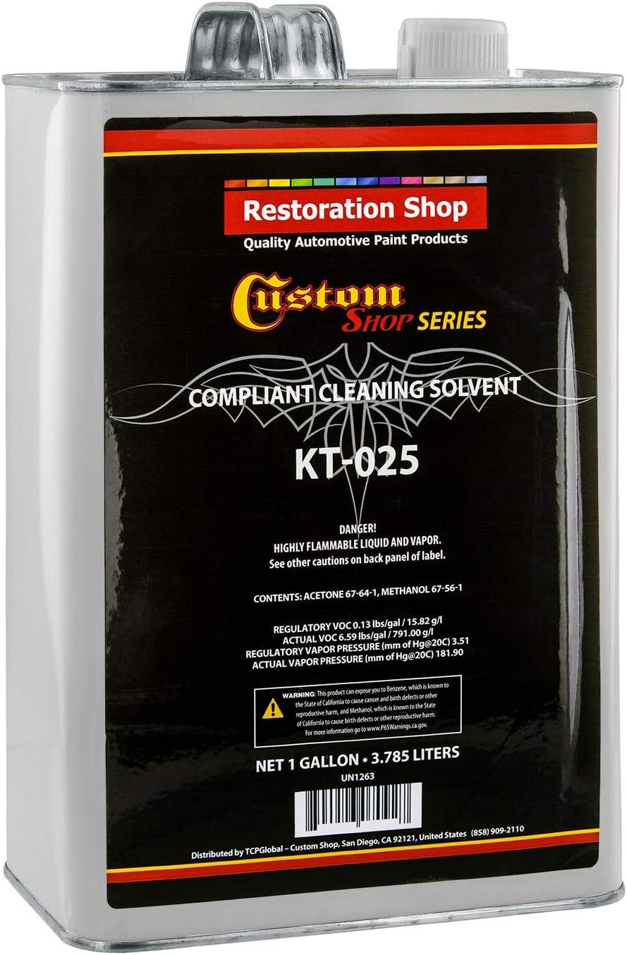 Custom Shop Restoration Shop Compliant Spray Gun Cleaning Solvent - Gallon