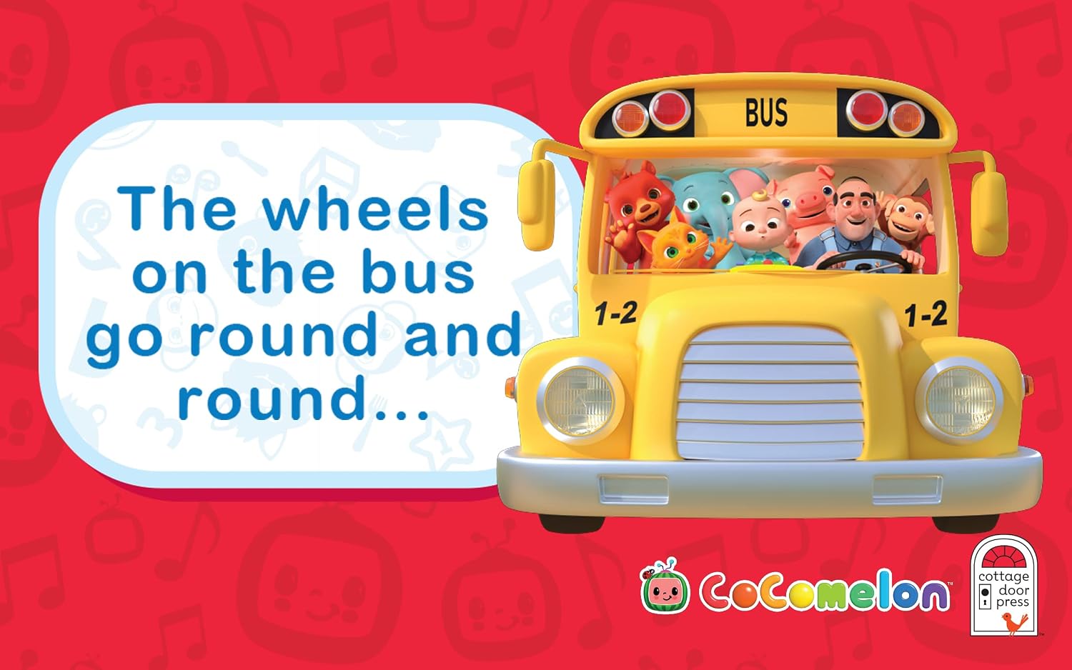 CoComelon Wheels on the Bus: 3-Button Sound Board Book for Babies and Toddlers, Ages 1-4
