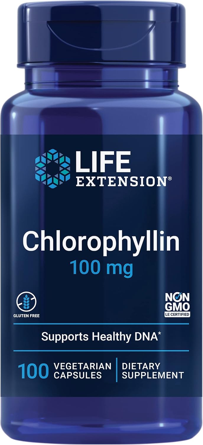 Life Extension Chlorophyllin, antioxidant & DNA Health Support, Gluten-Free, Non-GMO, Vegetarian
