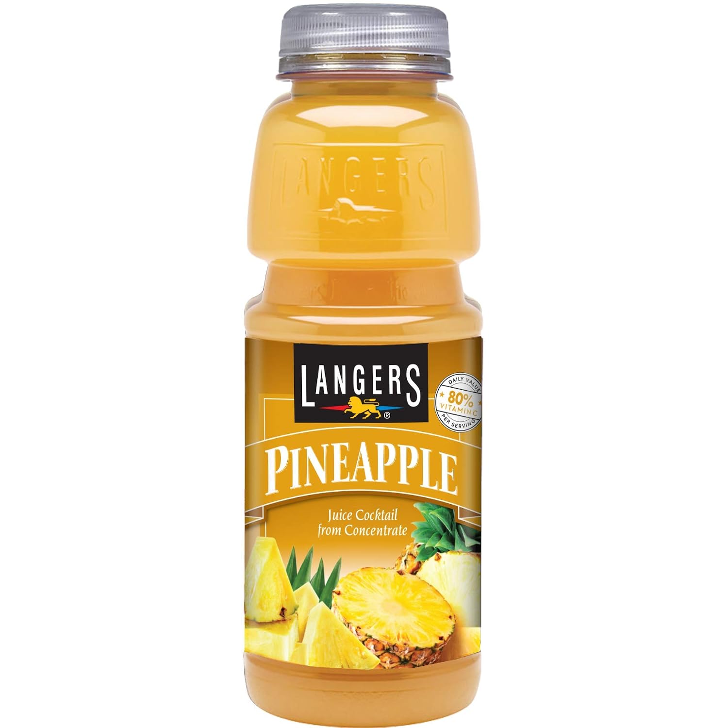 Langers Juice Pineapple Cocktail Juice, 15.2 Fl Oz (Pack of 12)