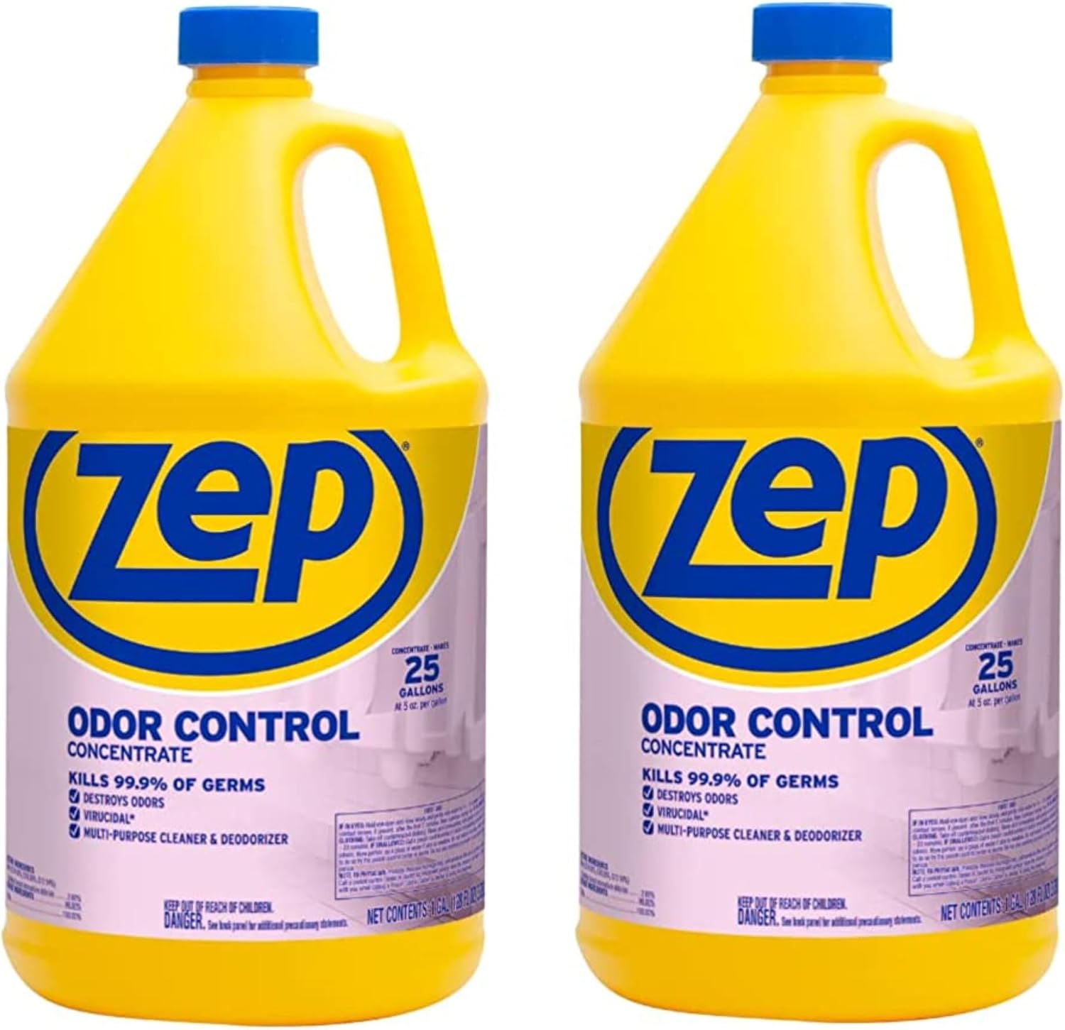 Zep Odor Control Concentrate 128 Ounce ZUOCC128 (1 Bottle), 1 Gallon Concentrate, No Scent