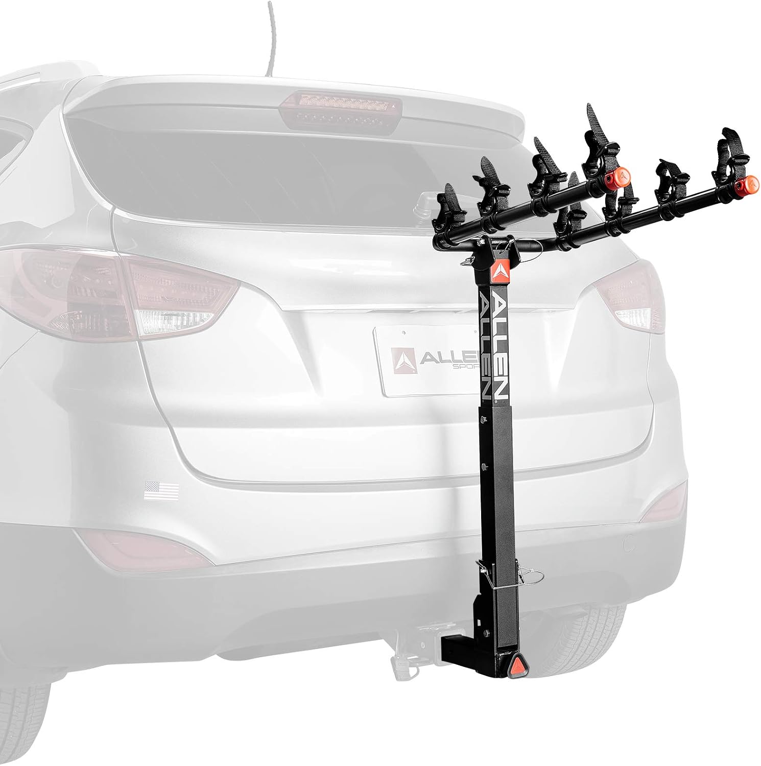 Allen Sports Deluxe 4-Bike Hitch Mount Rack (2-Inch Receiver) , Black