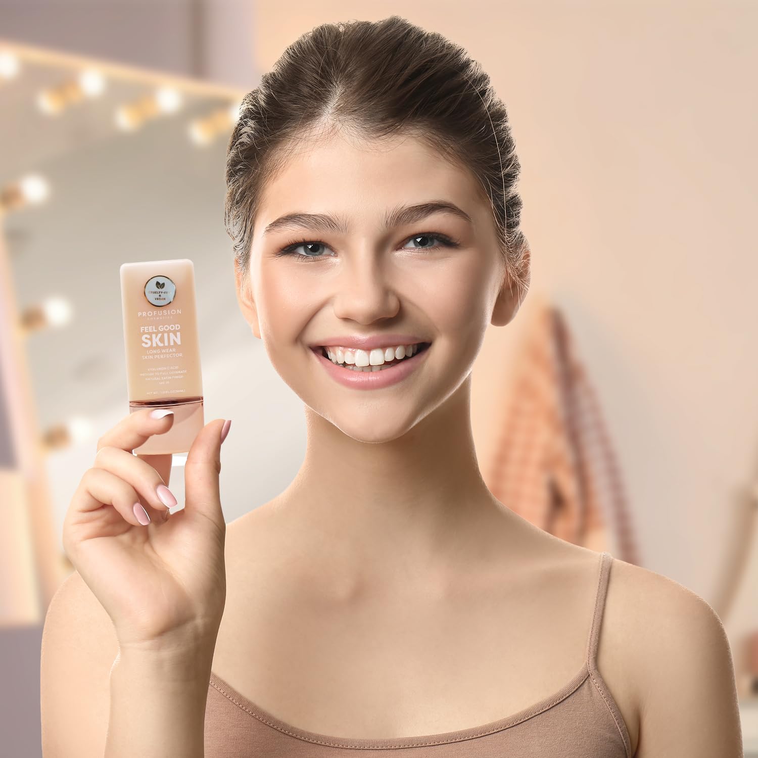 Profusion Cosmetics Lightweight Liquid Foundation for a Flawless and Elegant Radiance, Breathable Makeup that Improves Uneven Skin Tone
