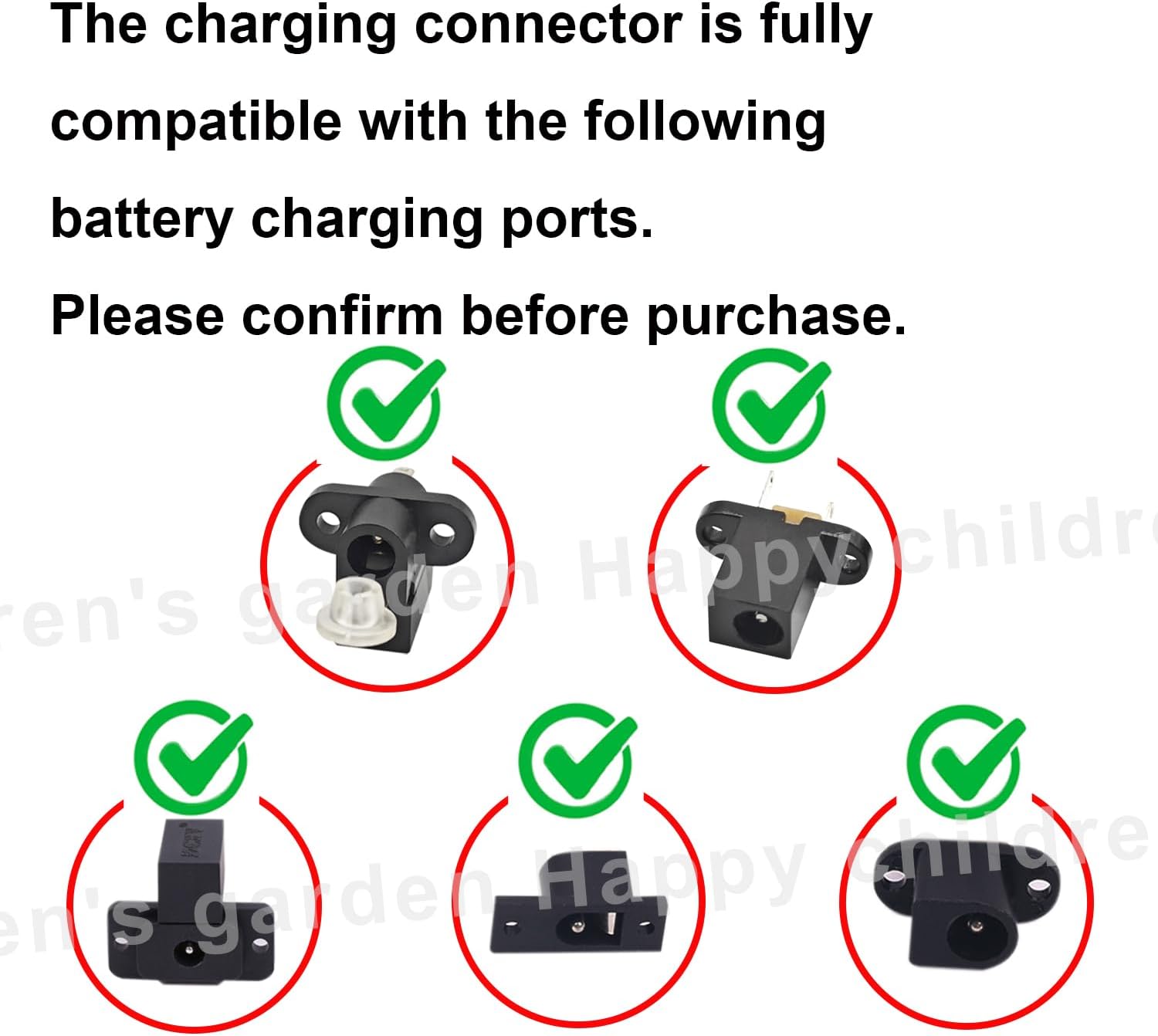 FLHFULIHUA 12 Volt Battery Charger for Kids Ride on Toys - Universal Charger for Best Choice Products Wrangler SUV，Kid Trax Dynacraft ，Kidzone