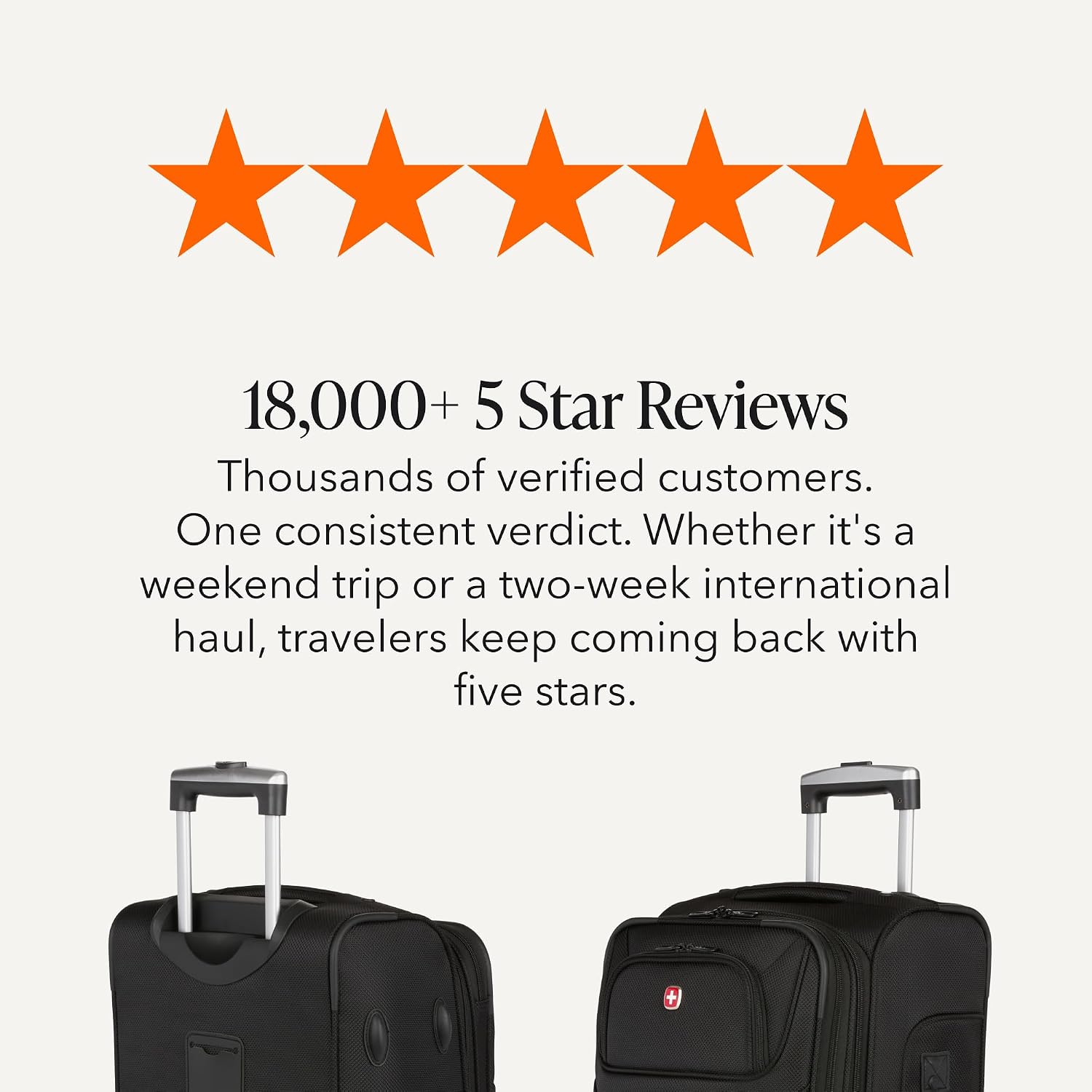 SWISSGEAR Sion Carry-On Spinner Luggage, Softside Expandable, Lightweight Suitcase, Dark Grey, 22.75-Inch