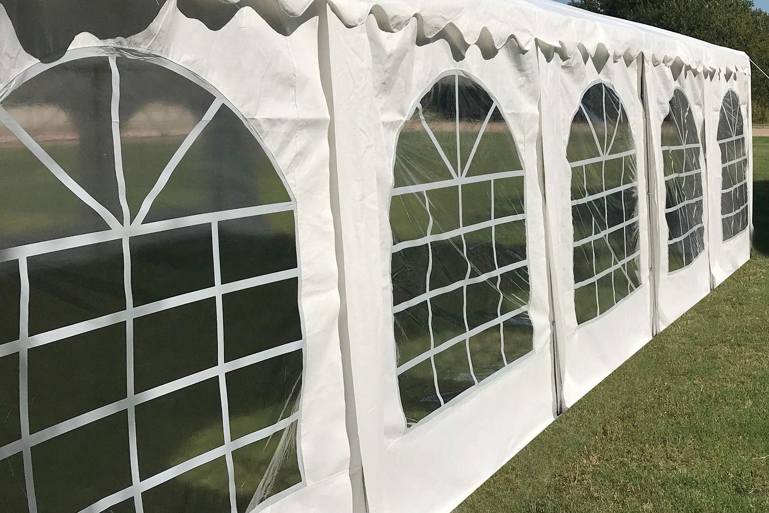 DELTA 26'x16' Budget PE Party Tent + (2) Long Bags + (1) Short Bag, Tents for Parties, Canopy Carpas para Fiestas,Wedding Event Tents for Outdoor Events (B Model)
