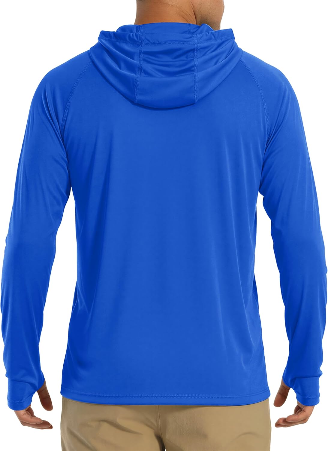 MAGCOMSEN Men's Hooded UPF 50+ Sun Protection T Shirts Long Sleeve Athletic Fishing Shirts Rash Guards
