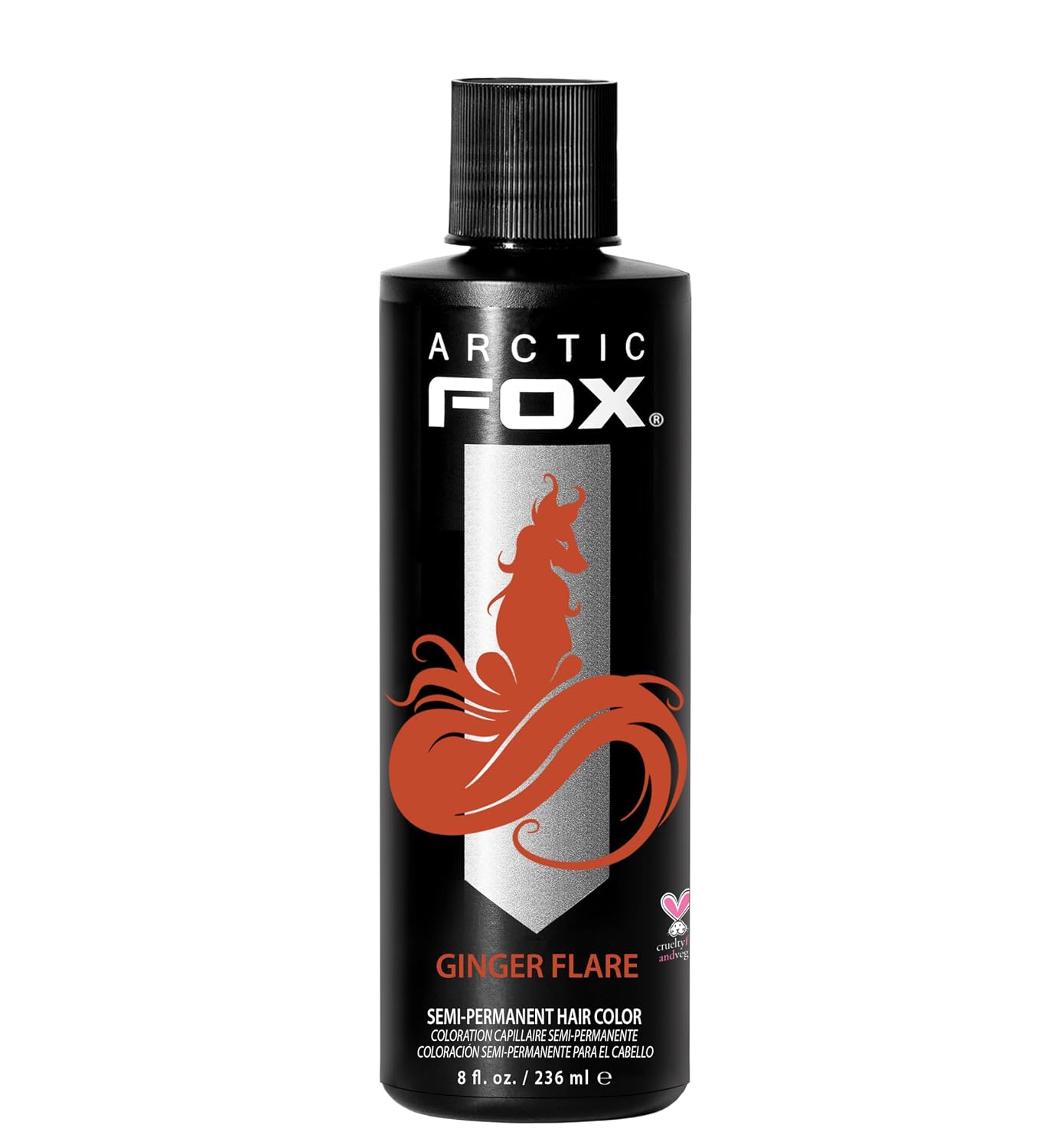 ARCTIC FOX Virgin Pink Semi-Permanent Hair Color - Vegan - 4 fl oz | Vivid and Vibrant, Cruelty Free, Ammonia Free, Peroxide Free, , Cream Formula