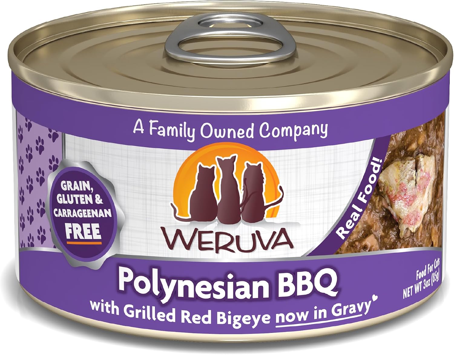 Weruva Classic Cat Food, Paw Lickin’ Chicken with Chicken Breast in Gravy, 3oz Can (Pack of 24)