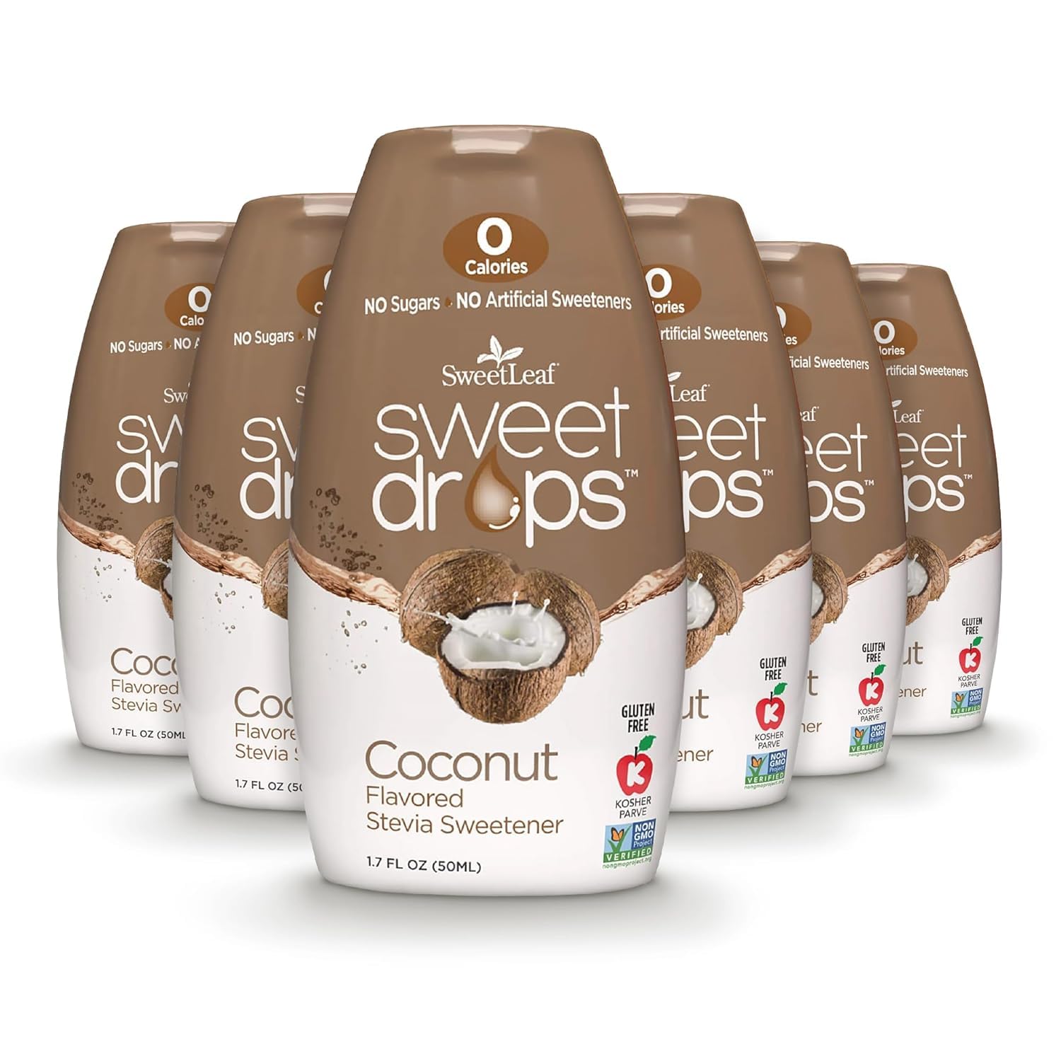 SweetLeaf Stevia Drops Liquid Sweetener, Variety Pack - 1.7 Fl Oz, 4 Pack | Sweet Drops, Stevia Leaf Extract, Zero Calorie, No Erythritol, Sugar Substitute