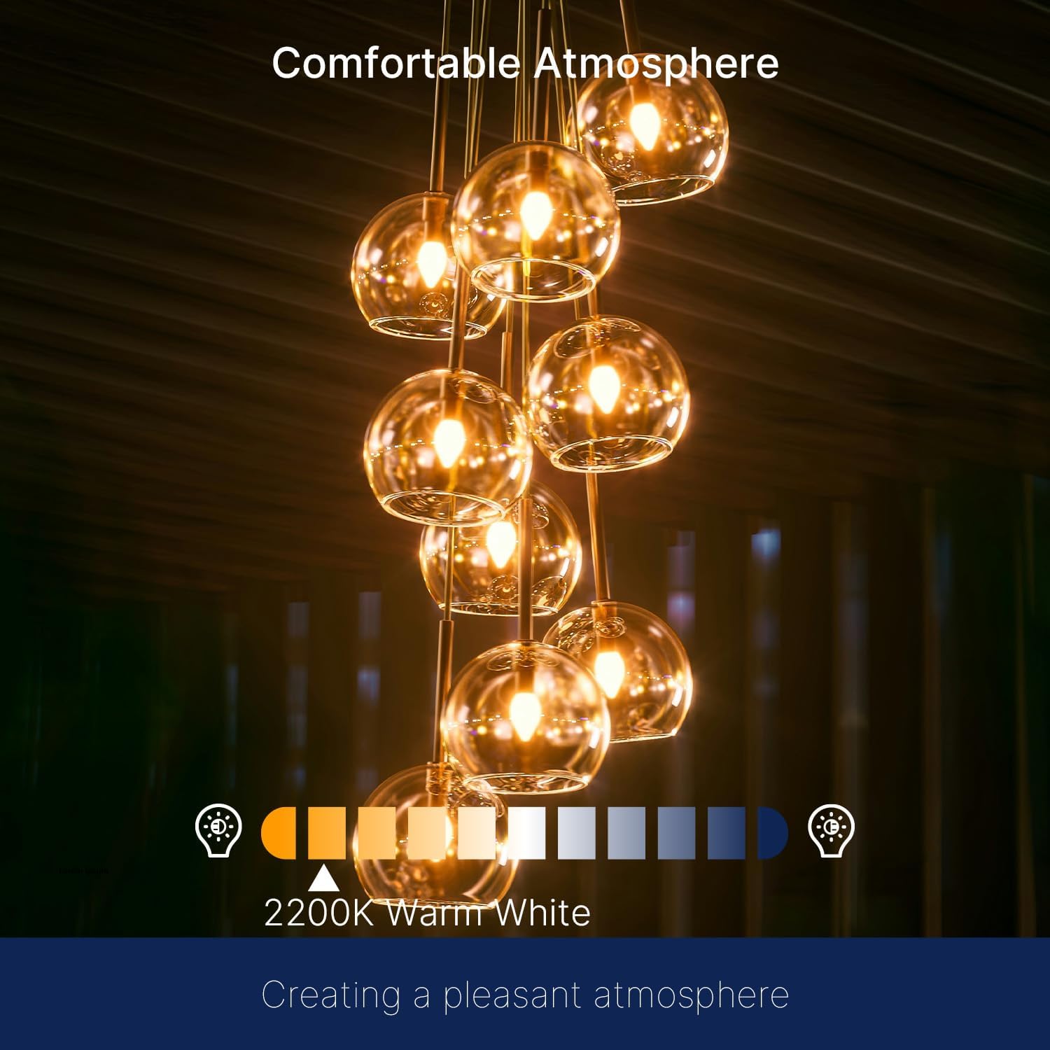 60W Equivalent LED Chandelier Light Bulbs, Dimmable, E12 Base, Clear B11 LED Filament Candelabra Bulbs, 2700K Soft White, 6 Pack