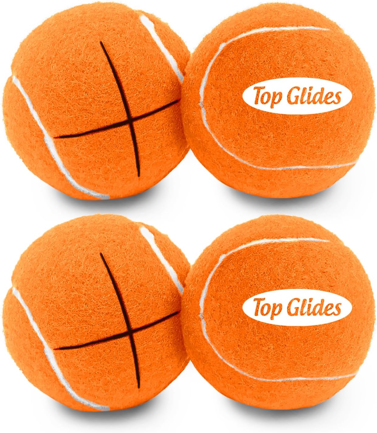 Top Glides Precut Walker Tennis Ball Glides