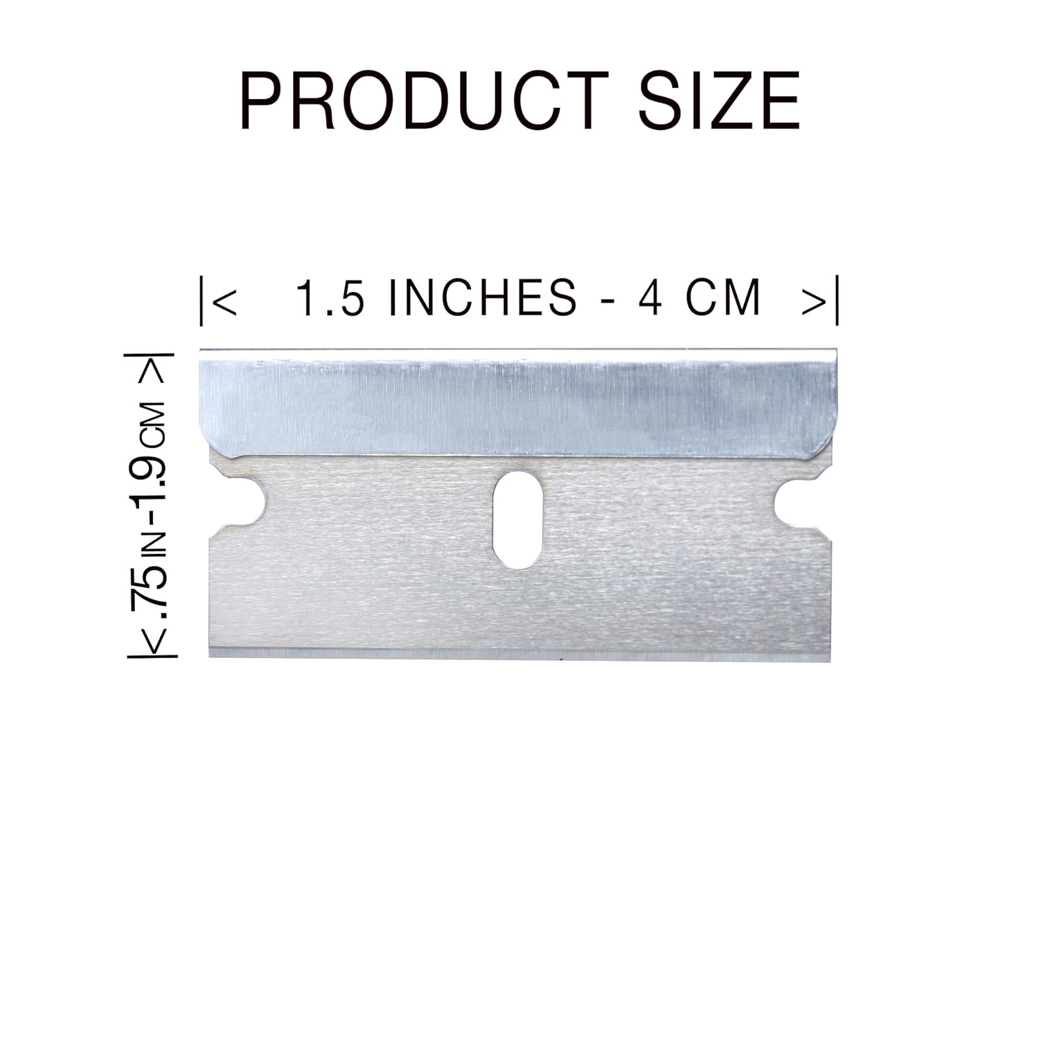 Single Edge Razor Blade 10 Pack - Straight Edge Razor - Ten Sharp Flat Blades in Convenient Storage Box - Oven Scraper Razors Refills - Heavy Duty