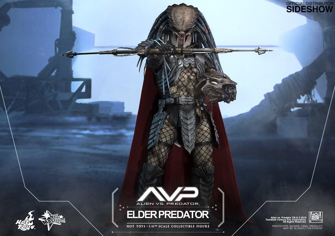 Hot Toys Predator 13" Figure Movie Masterpiece 1/6 Scale - Elder Predator | Predator 13 Inch Action Figure Movie Masterpiece 1/6 Scale Series