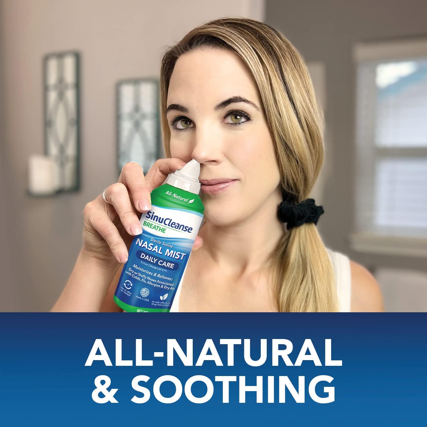 SinuCleanse Daily Care Sterile Saline Fine Mist Nasal Spray, 4.5 Oz