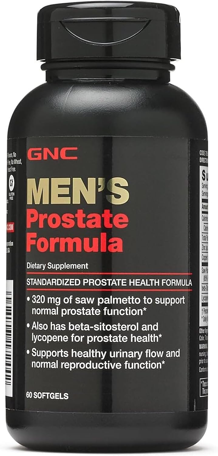 GNC Men's Prostate Formula, 60 Softgels, Supports Normal Reproductive Function