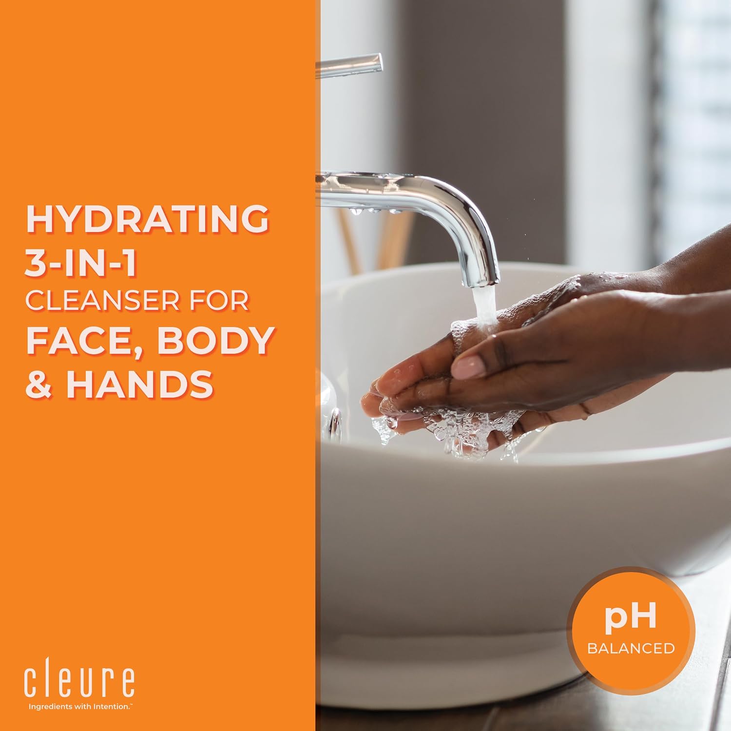 Cleure Fragrance Free Body Wash for Sensitive Skin & Eczema (12 oz) | Hypoallergenic, Sulfate Free, Paraben Free, pH balanced Body Soap for Eczema Prone Skin or other Sensitive Skin Conditions
