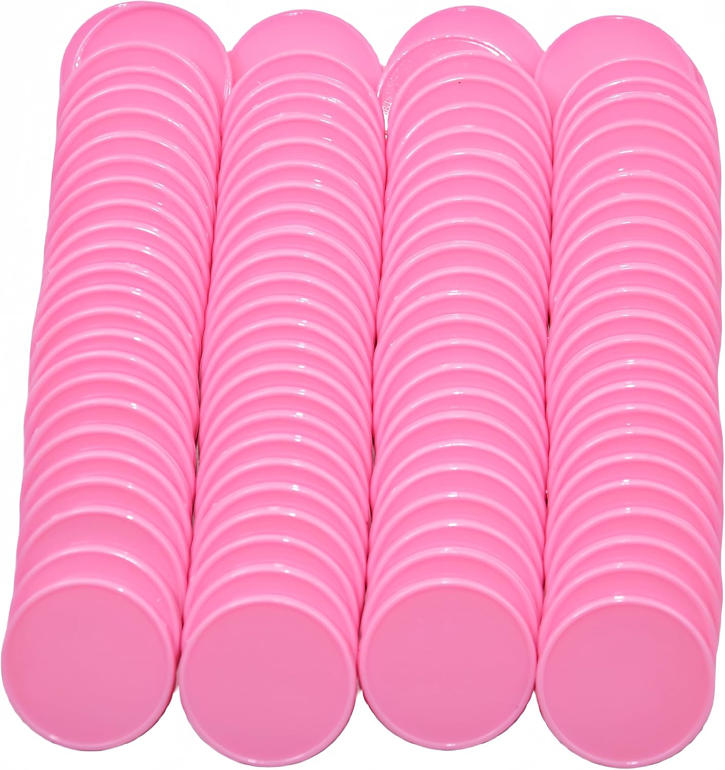 Smartdealspro Set of 100 25MM/1 Inch Opaque Plastic Learning Counting Counters Poker Chips (Red)