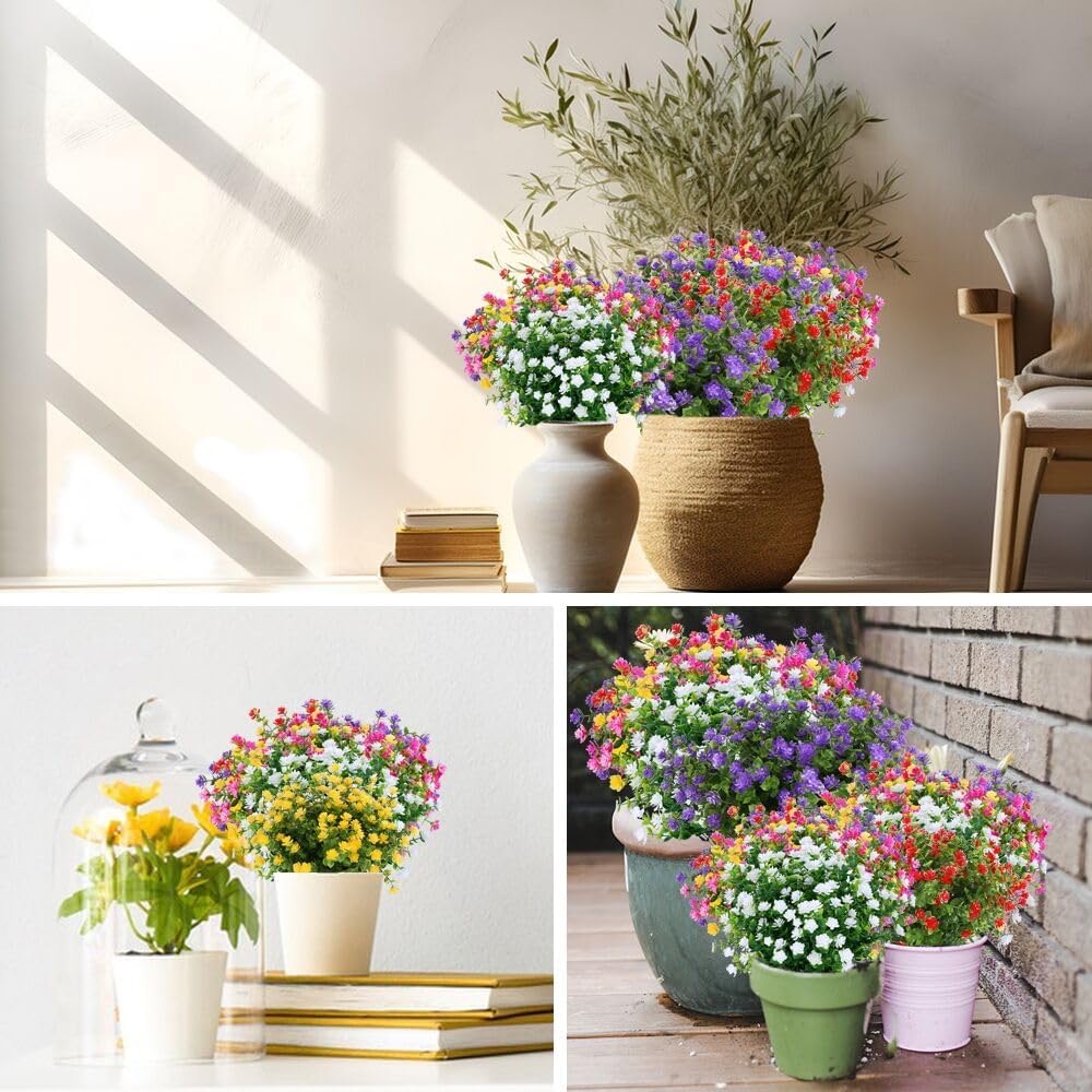 6 Bundles Artificial Flowers