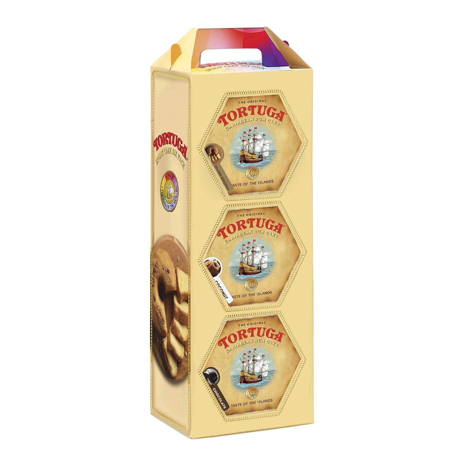 TORTUGA Provenance Rum Cake Variety Pack – 4 oz. - 6 Pack - The Perfect Premium Gourmet Gift for Stocking Stuffers, Gift Baskets