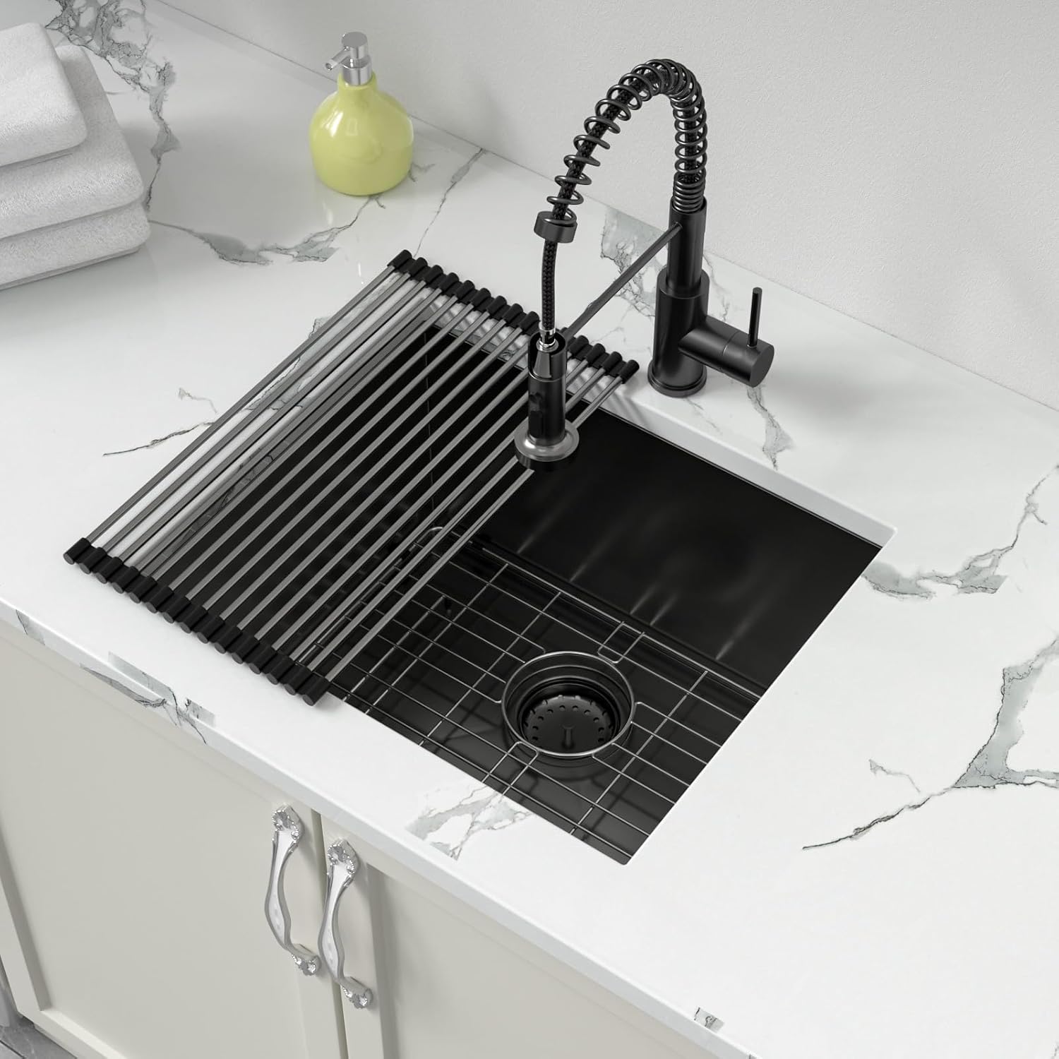Sarlai 21 Inch Undermount Laundry Sink 21x18x12 Inch Undermount Laundry Utility Sink Deep Single Bowl 16 Gauge Stainless Steel Laundry Tub Sinks