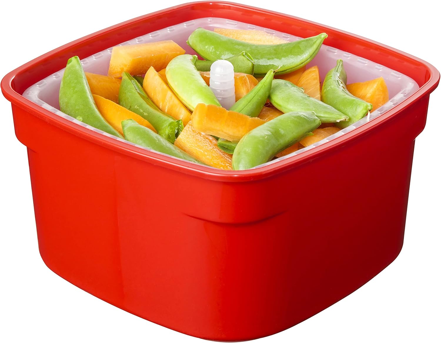 Sistema Microwave Collection Steamer, Medium, 83.5 oz./2.4 L, Red