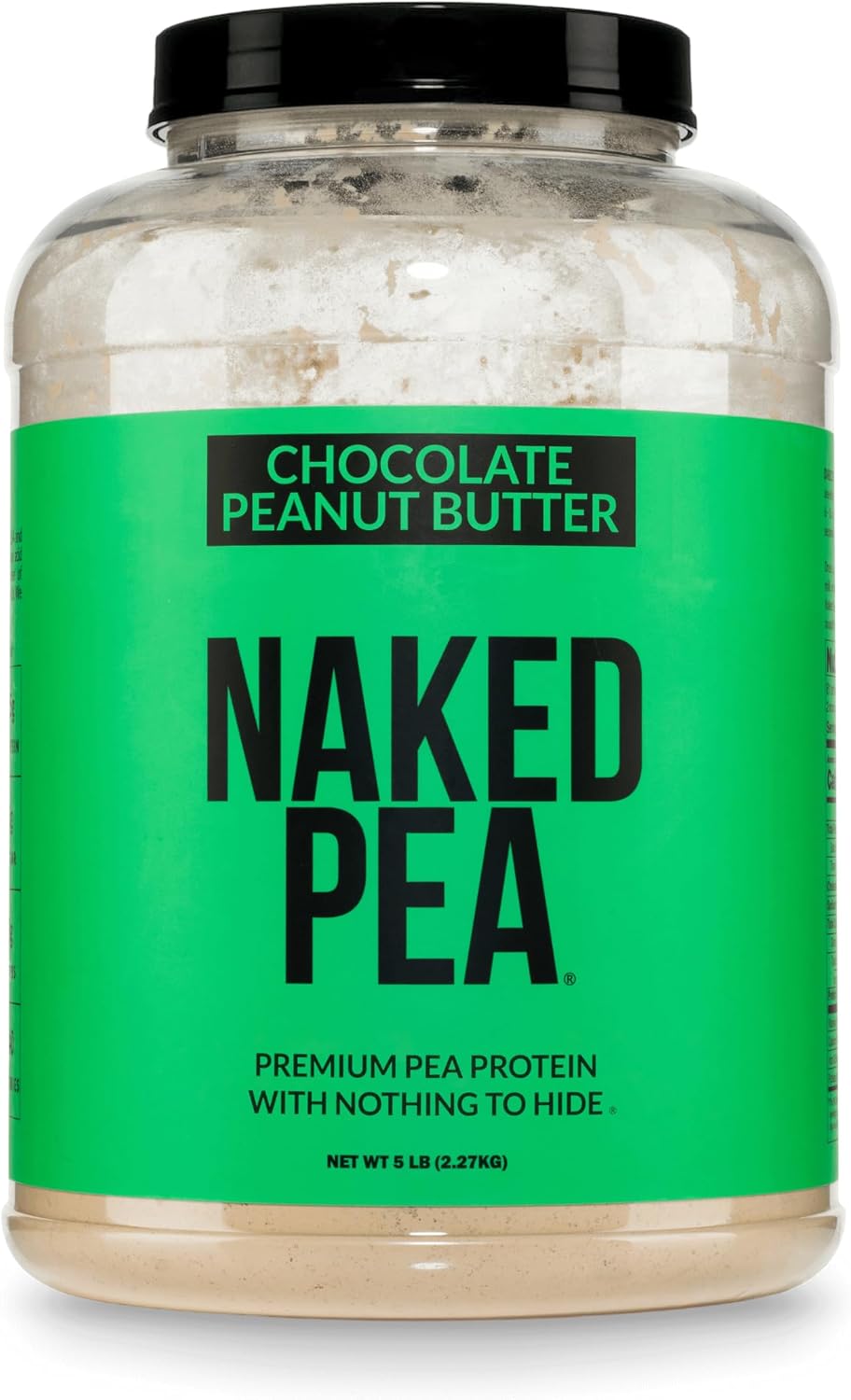 NAKED Pea - 5LB 100% Pea Protein Powder from North American Farms - Unflavored Vegan Pea Protein Isolate - NSF Certified, Plant Protein Powder, Easy to Digest - 76 Servings