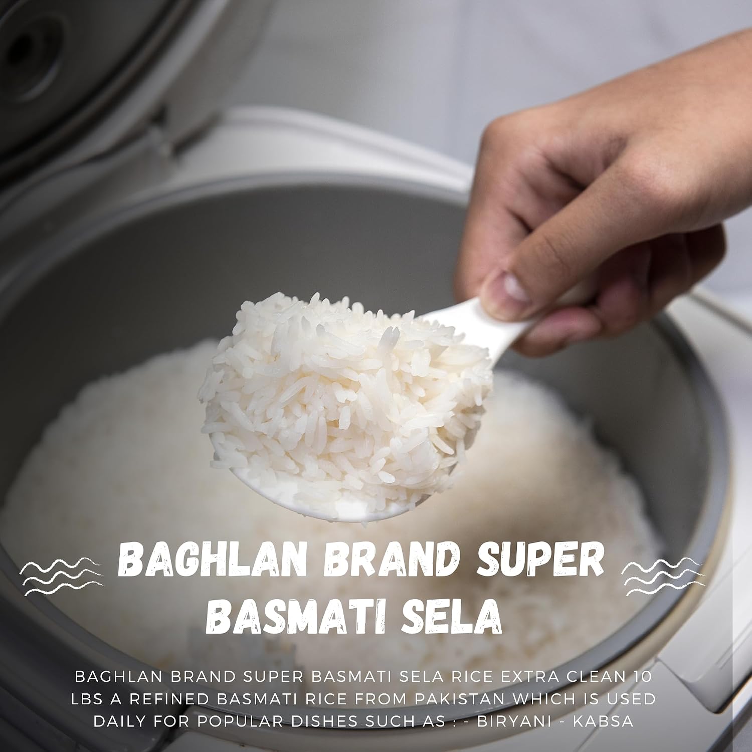 Baghlan Brand Super Basmati Sela Rice Extra Clean 10 Lbs رز بسماتي بغلان سوبر ممتاز
