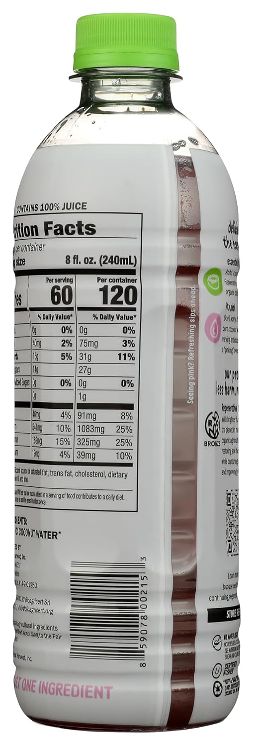 Harmless Harvest Organic Coconut Water, 32 Oz Bottle